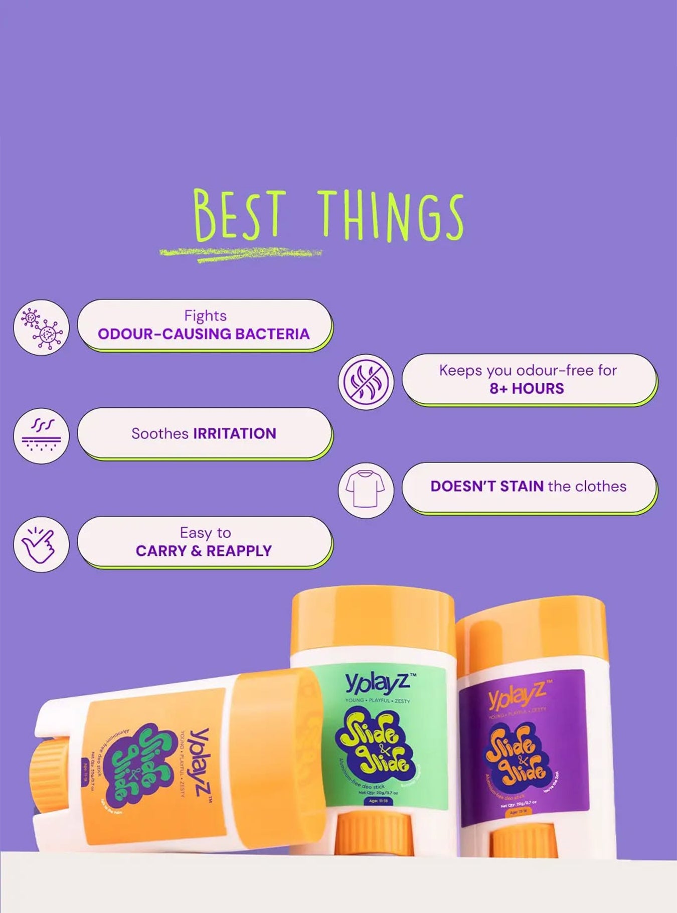 Slide & Glide Deosticks