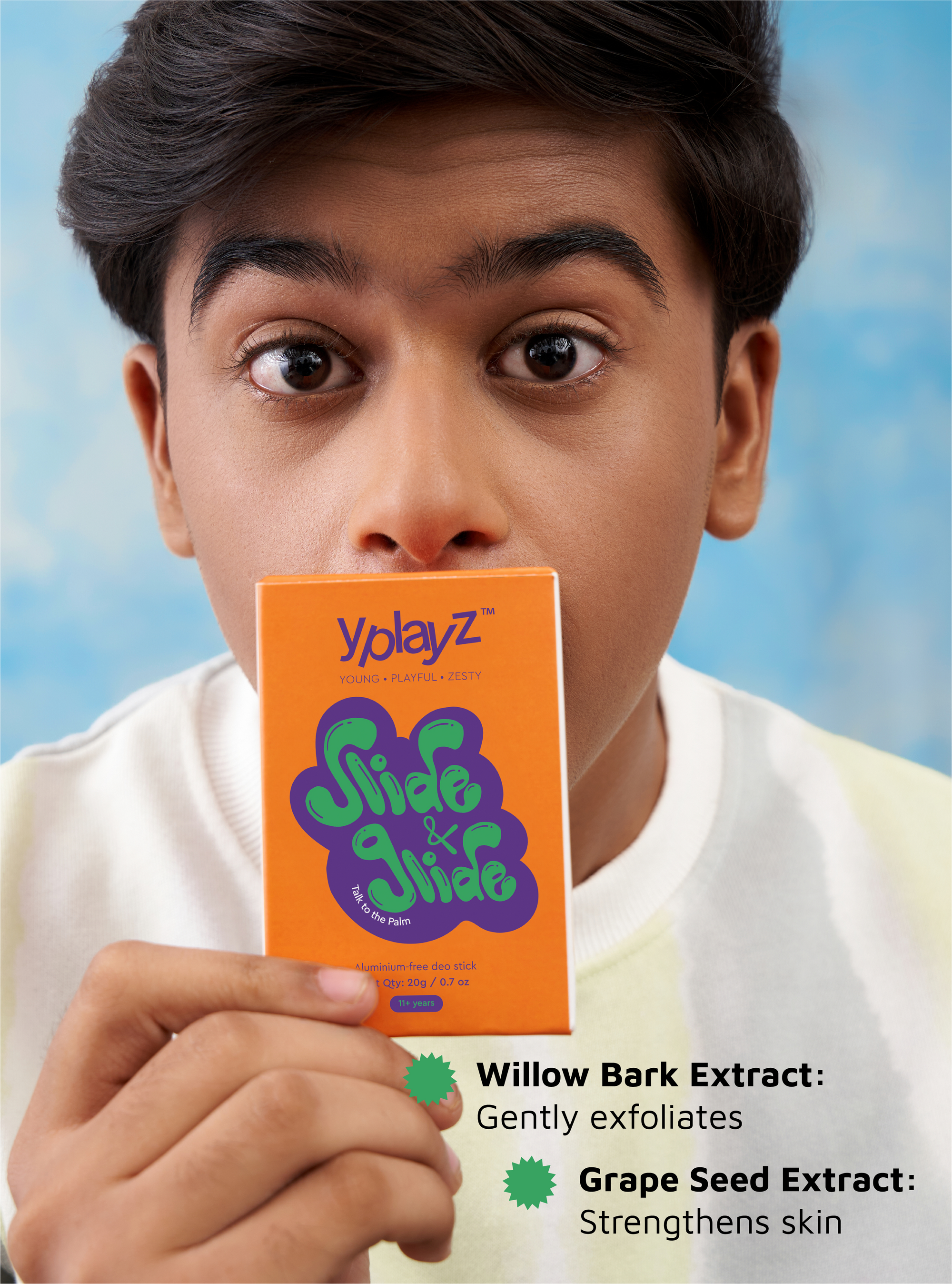 YplayZ No BO Deodorant Stick Duo For Teens