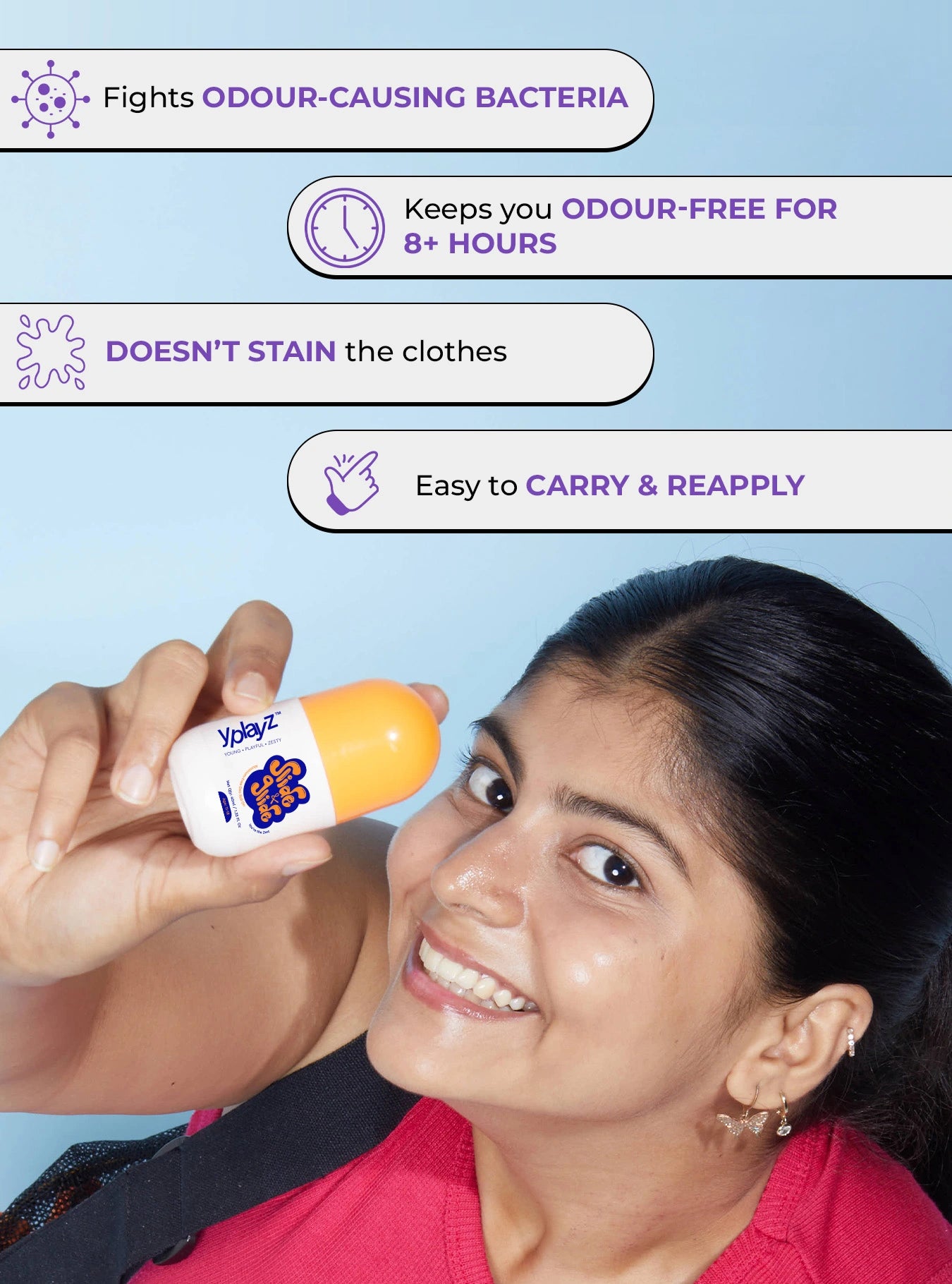Aluminium-Free Roll On Deo for Tweens & Teens