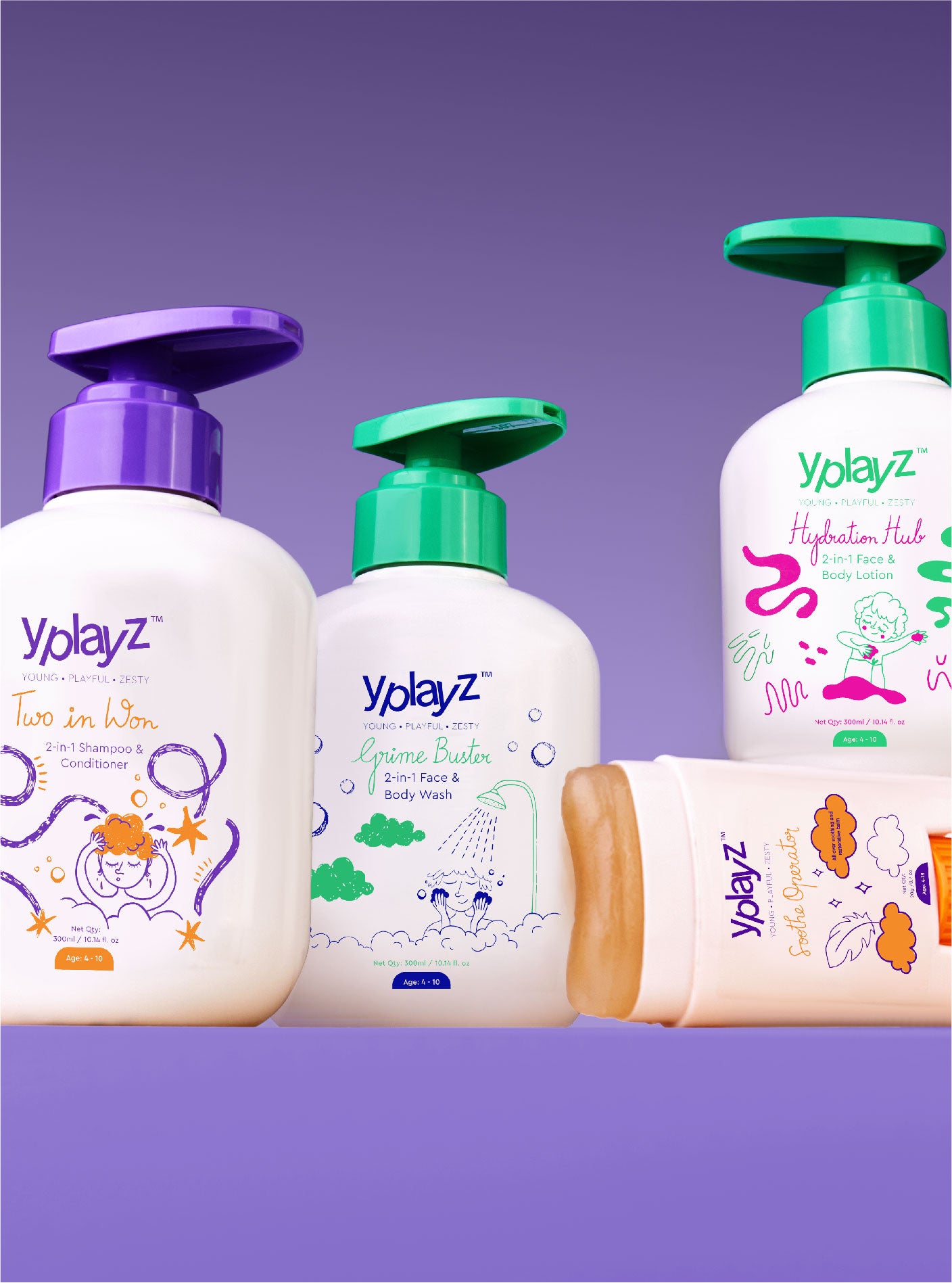 YplayZ Happy Skin & Scalp Set