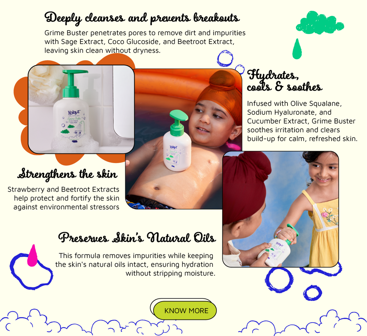 Face & Body wash for kids
