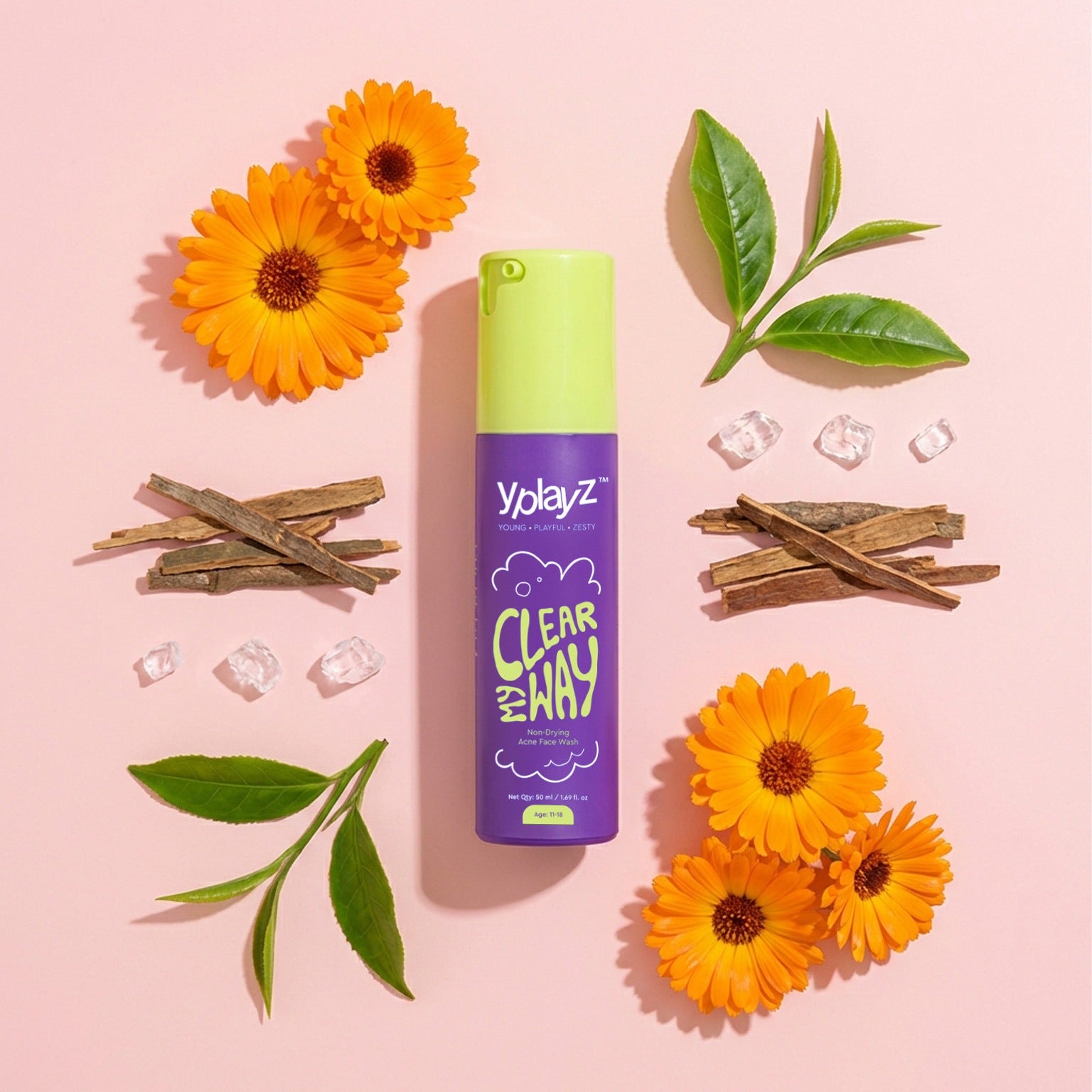 Y Play Z Clear My Way Non-Drying Acne Face Wash