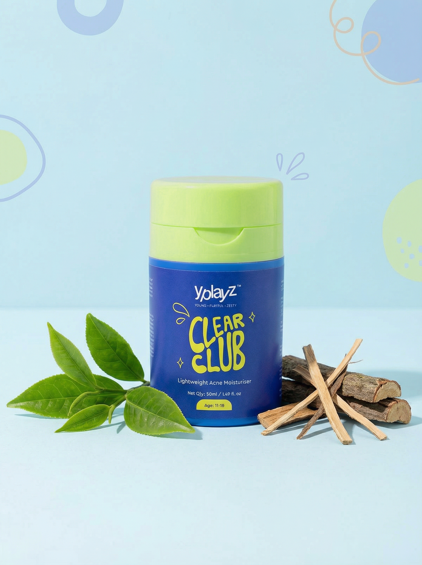 Y Play Z Clear Club Lightweight Acne Moisturiser