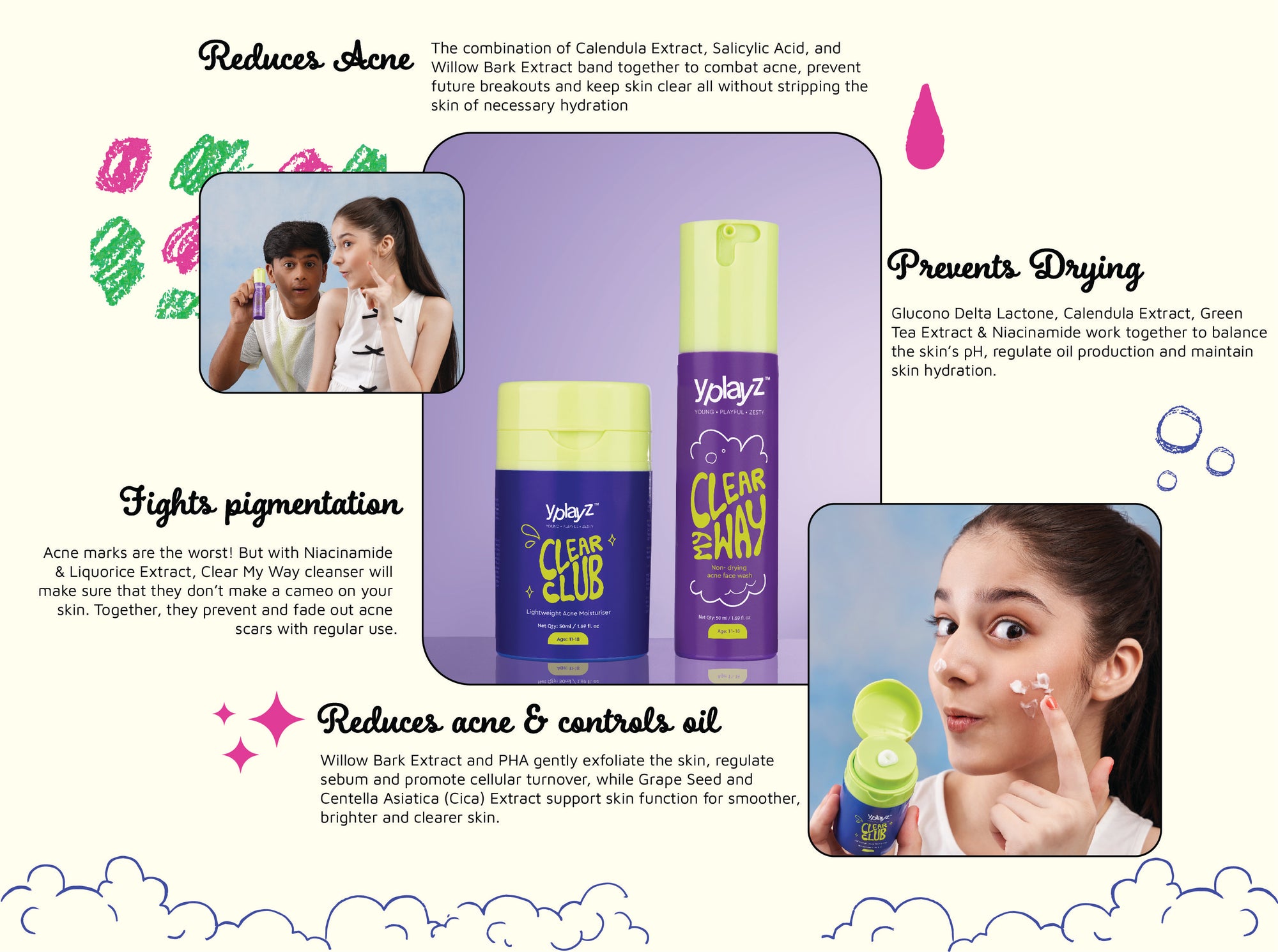 Acne Face Wash & Moisturiser for Teens