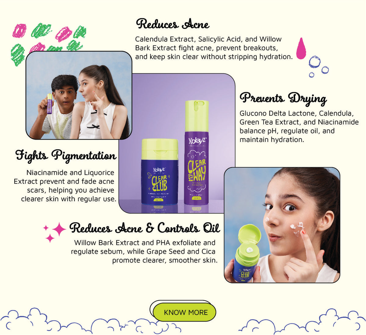 Acne Face Wash & Moisturiser for Teens